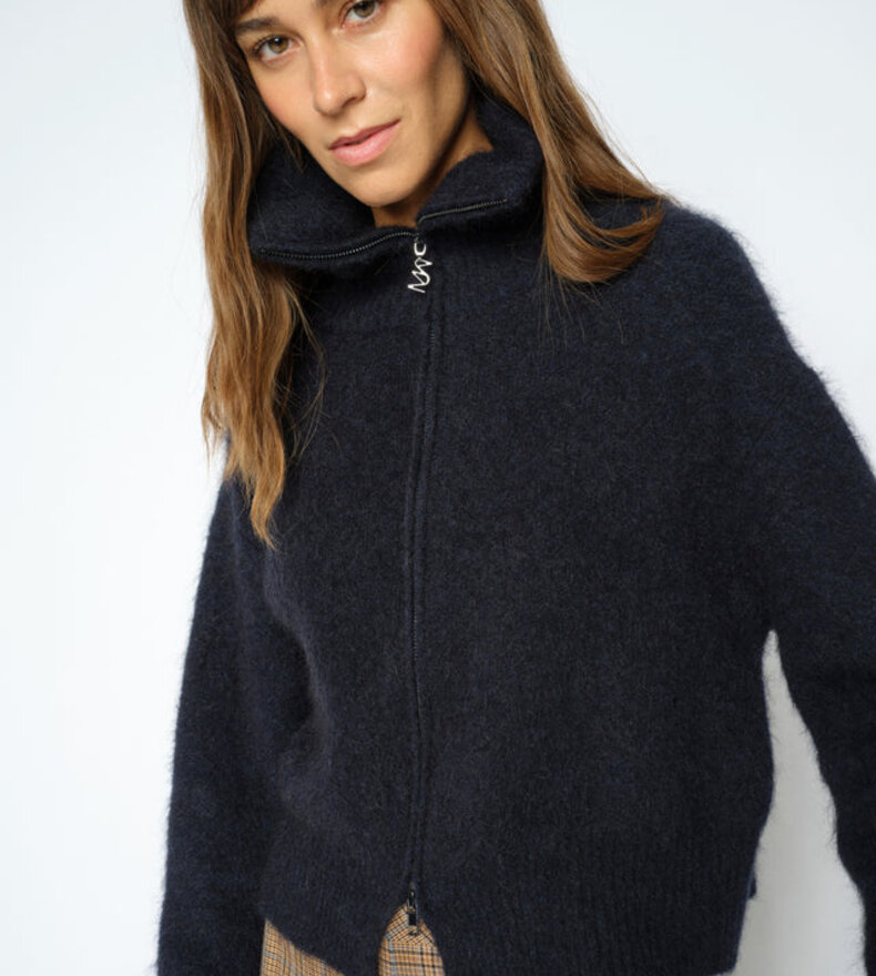 MMHULDA KNIT ZIP CARDIGAN