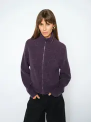 MMTHORA KNIT ZIP CARDIGAN
