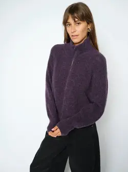 MMTHORA KNIT ZIP CARDIGAN