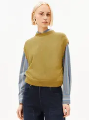 GILET EN MAILLE MÉLANGÉ MOHAIR