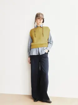 GILET EN MAILLE MÉLANGÉ MOHAIR
