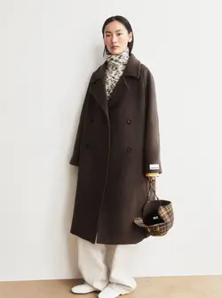 WOOL DOUBLE-BREASTED COAT