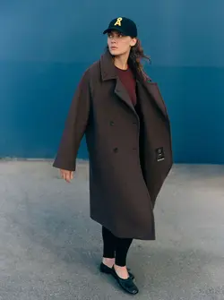 WOOL DOUBLE-BREASTED COAT