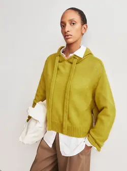 SWEAT À CAPUCHE EN MAILLE