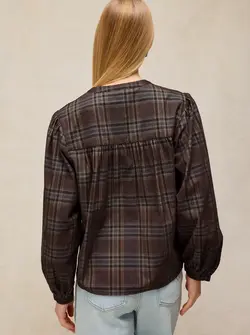 LANA CHECK CORD TOP
