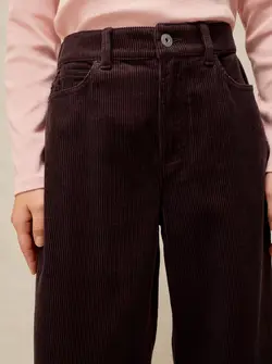 PANTALON VELOURS CÔTELÉ AYLA