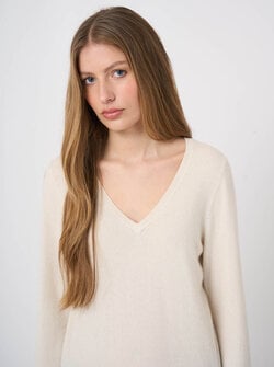 PULL COL V EN CACHEMIRE