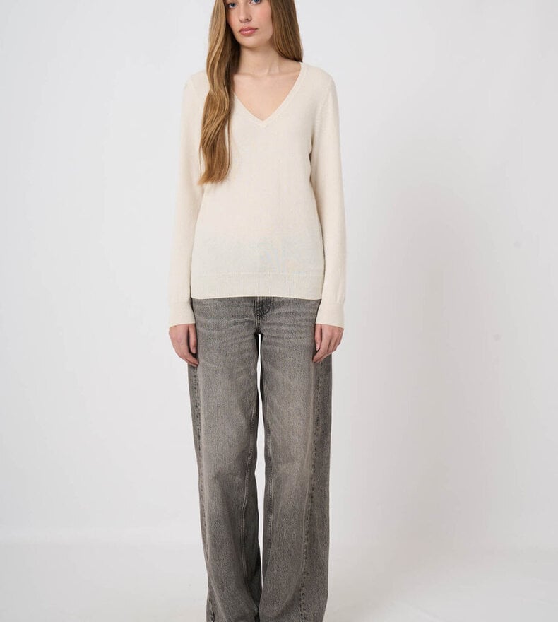 PULL COL V EN CACHEMIRE