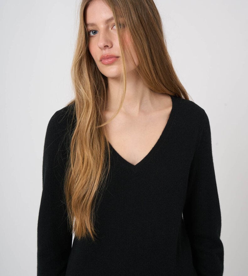 PULL COL V EN CACHEMIRE