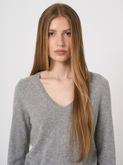 PULL COL V EN CACHEMIRE