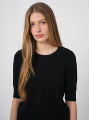 PULL CACHEMIRE MANCHES COURTES