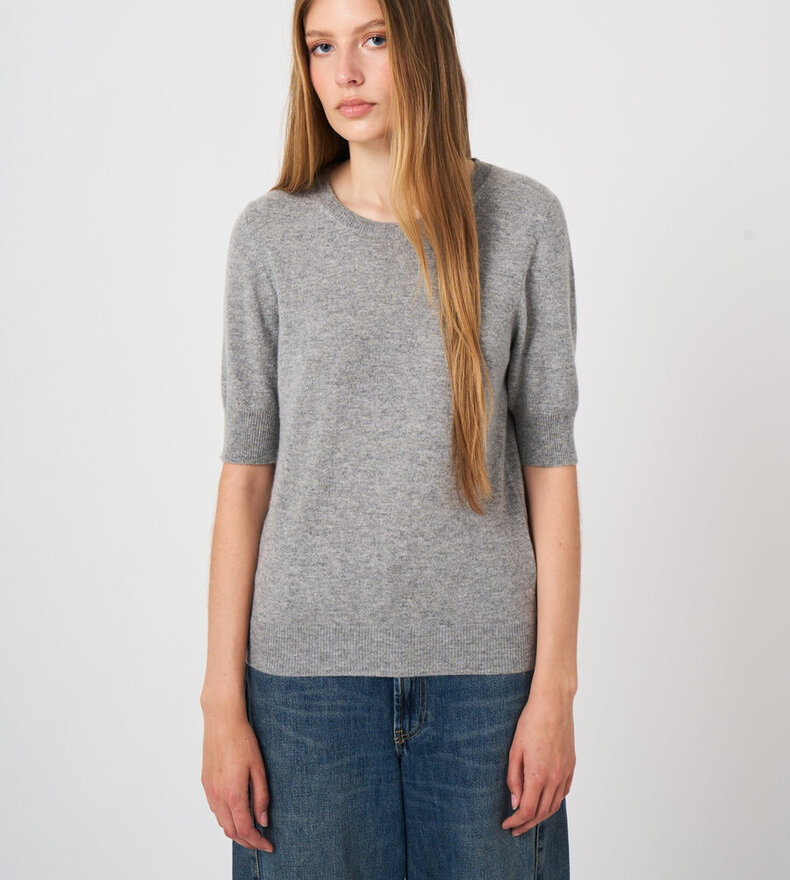 PULL CACHEMIRE MANCHES COURTES