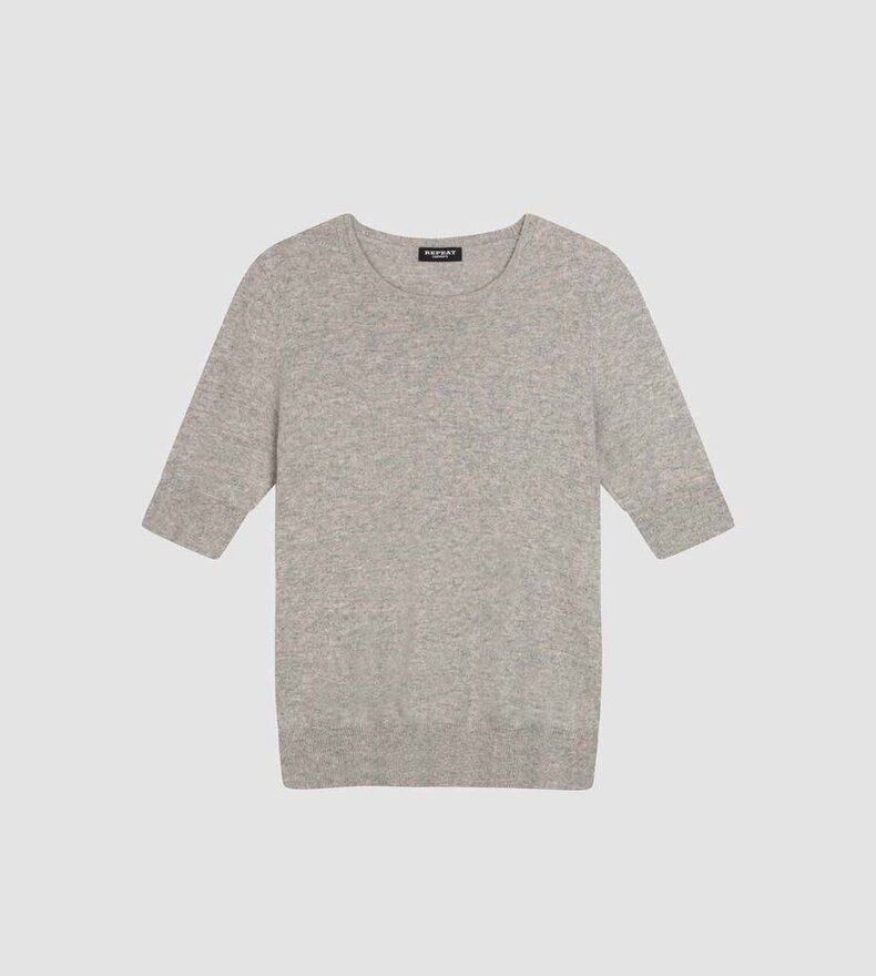 PULL CACHEMIRE MANCHES COURTES