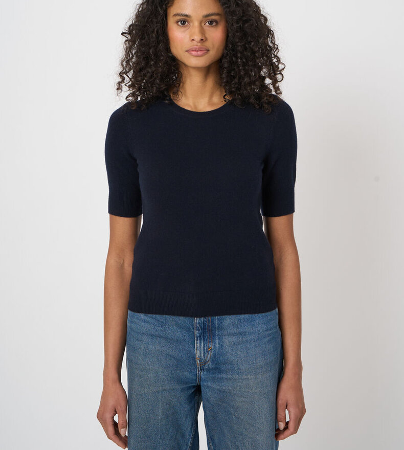 PULL CACHEMIRE MANCHES COURTES