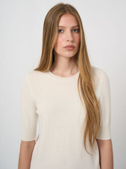 PULL CACHEMIRE MANCHES COURTES