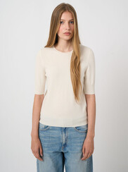 PULL CACHEMIRE MANCHES COURTES