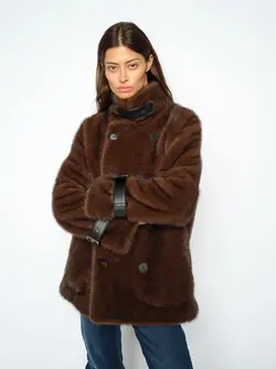MANTEAU FAUSSE-FOURRURE MMNANETTE