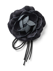 MMBROOCH DENIM FLOWER