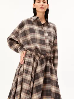 BLOUSE NALAANI À CARREAUX
