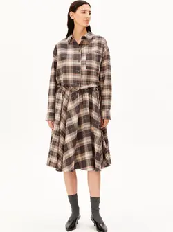 BLOUSE NALAANI À CARREAUX