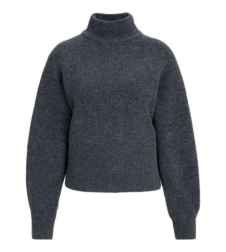 HIGH NECKLINE BATWING