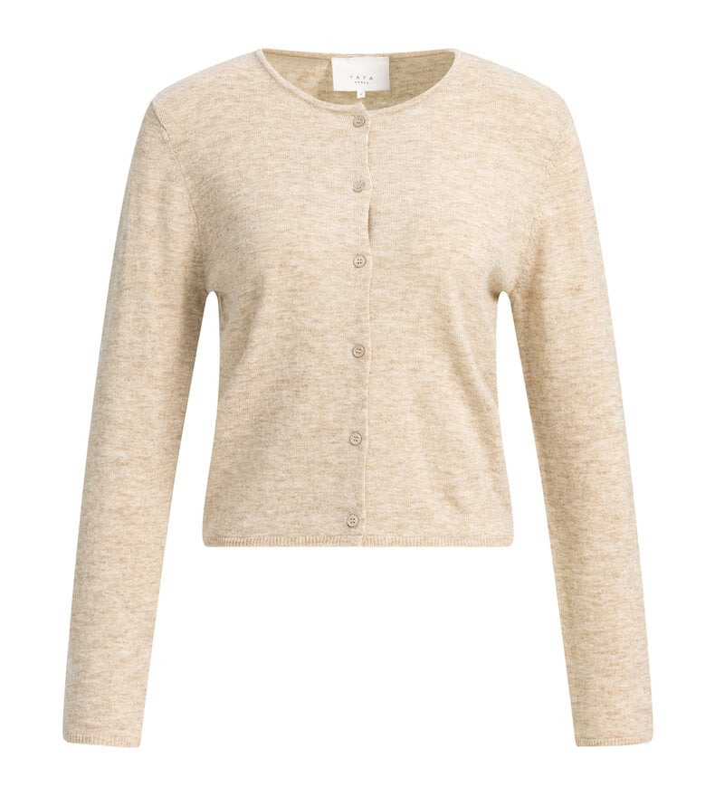 SHEER DETAIL CARDIGAN