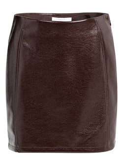 FAUX LEATHER MINI SKIRT
