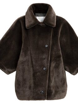 VESTE RÉVERSIBLE EN FAUSSE FOURRURE