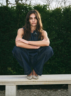 BROCHE FLEUR EN DENIM MMBROOCH