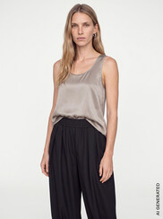 MMASTRID SILK TANK TOP