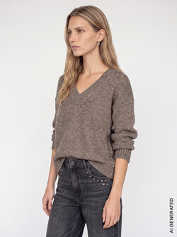 MMWELMA GLAM V-NECK KNIT