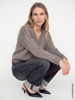 TRICOT COL V MMWELMA GLAM