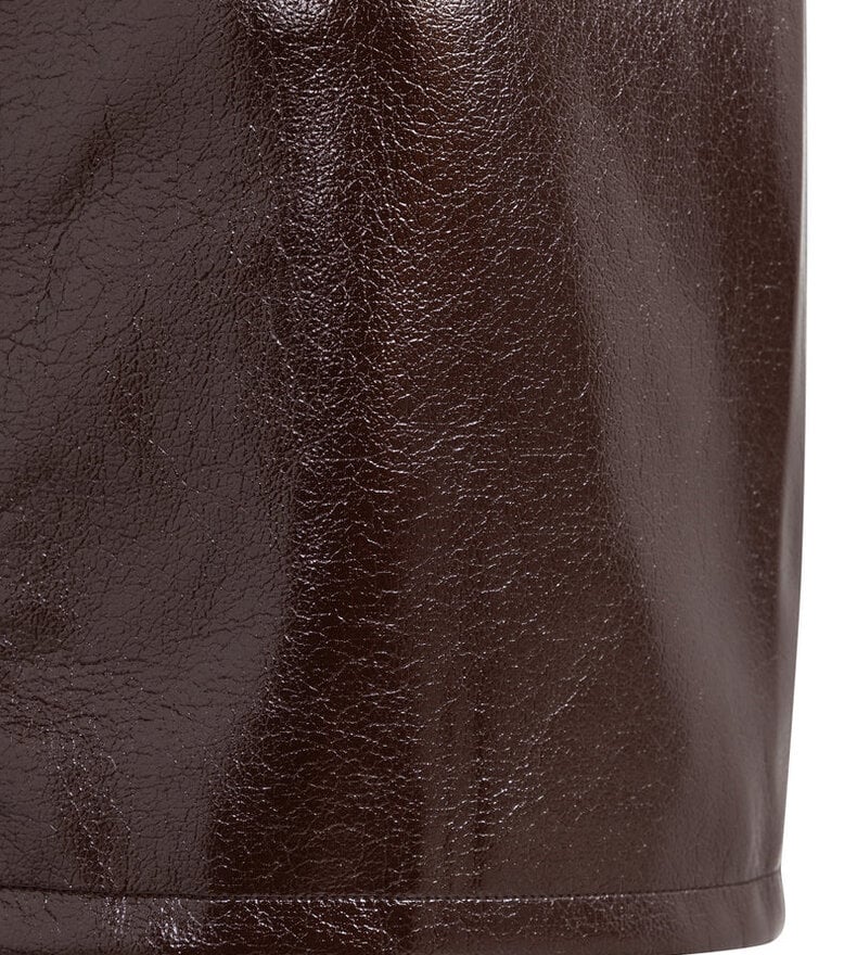 FAUX LEATHER MINI SKIRT