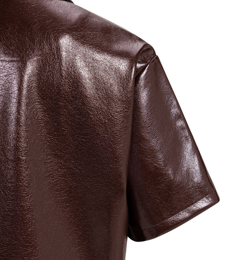 FAUX LEATHER CROP JACKET