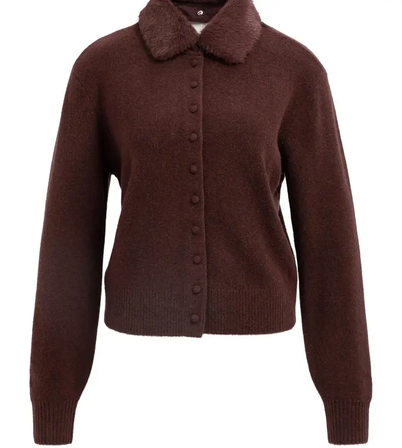 CARDIGAN À COL AMOVIBLE