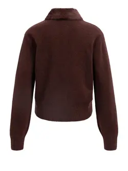 CARDIGAN À COL AMOVIBLE