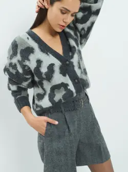CARDIGAN  IMPRIMÉ ANIMAL