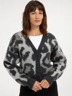 CARDIGAN ANIMAL PRINT