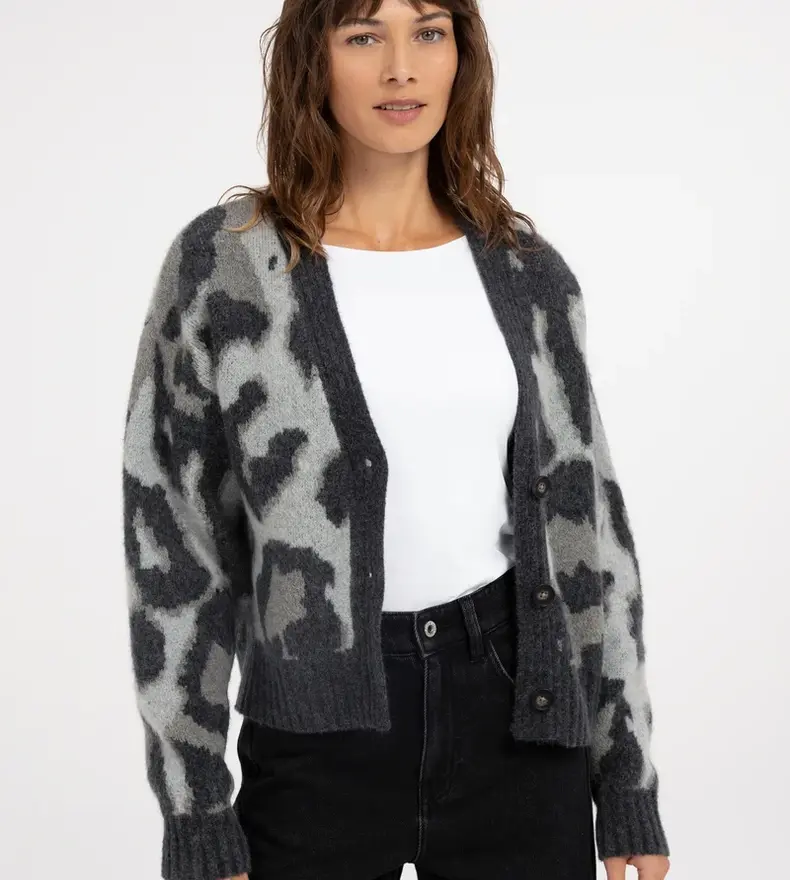 CARDIGAN  IMPRIMÉ ANIMAL