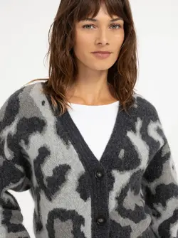 CARDIGAN ANIMAL PRINT