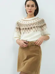 NORDIC PRINT SWEATER