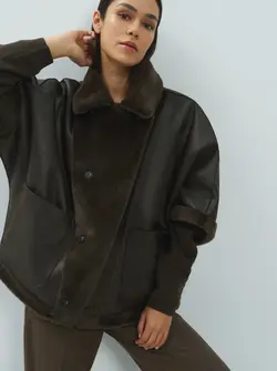 REVERSIBLE FAUX FUR JACKET