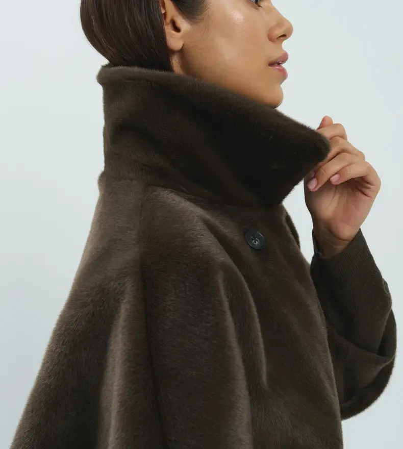 REVERSIBLE FAUX FUR JACKET