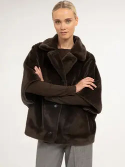 REVERSIBLE FAUX FUR JACKET