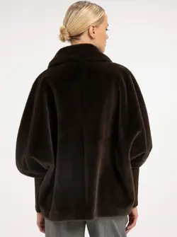 VESTE RÉVERSIBLE EN FAUSSE FOURRURE