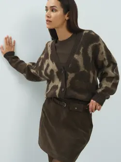CARDIGAN ANIMAL PRINT