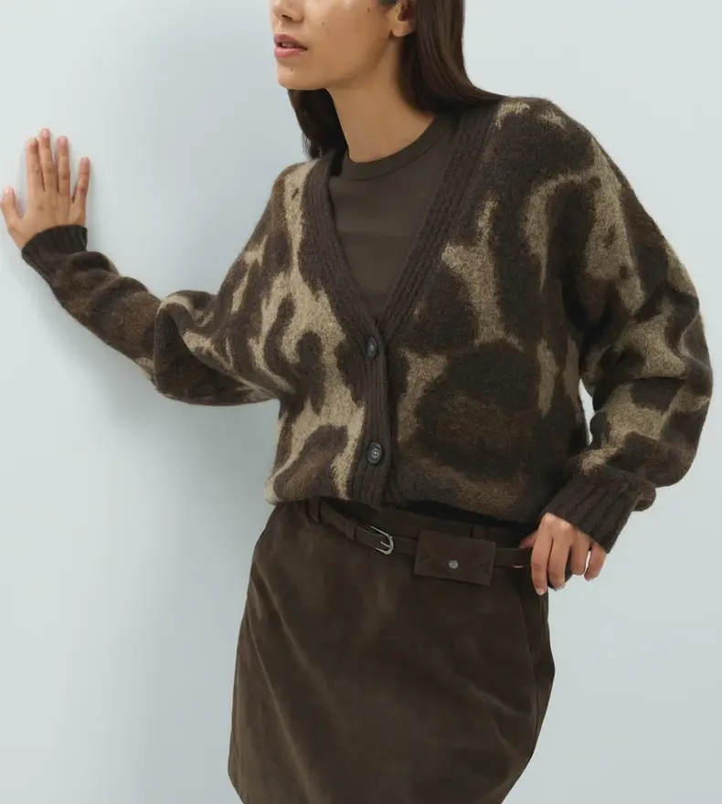 CARDIGAN ANIMAL PRINT