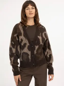 CARDIGAN IMPRIMÉ ANIMAL