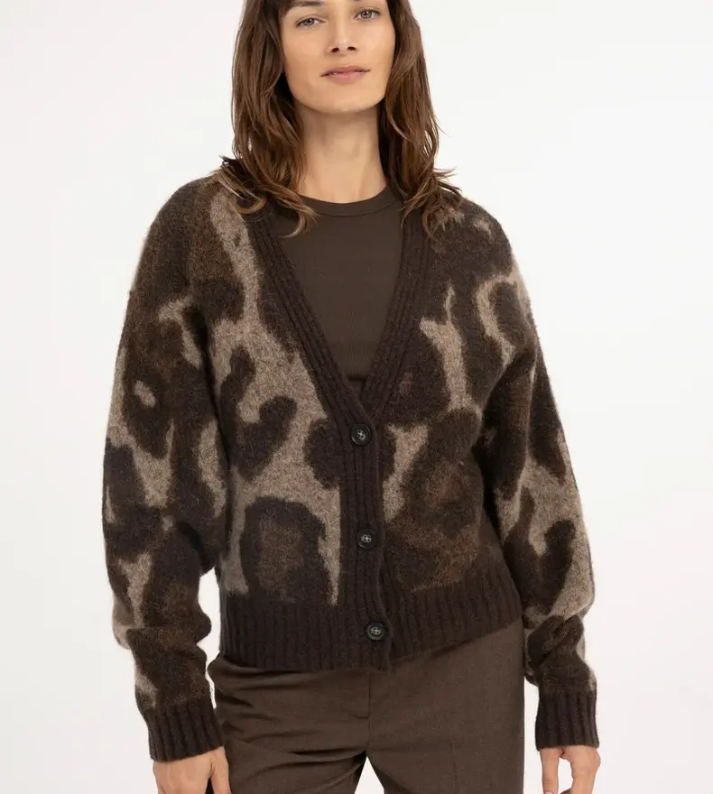 CARDIGAN ANIMAL PRINT