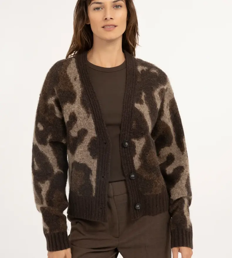 CARDIGAN ANIMAL PRINT